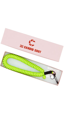 LIME GREEN COMPACT CAMERA STRAP